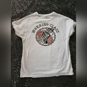 Womens working class t shirt white tee